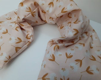 Heating Pad, Heat Pack, Heated Neck Wrap, Microwave Heating Pad,Hot Pack, Scented or Unscented - Peach Floral