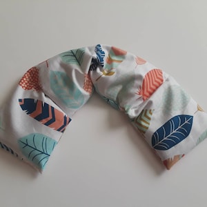 Heating Pad, Heat therapy, rice pack, /Hot Pack,  Neck Shoulder Warmer, Gift for Mom, Flax Seed, Scented or Unscented, Natural Feathers
