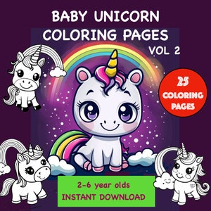 Unicorn Coloring Book Pages, Unicorn Printables, Unicorn Activities, Unicorn Games,  Printable Coloring Pages, Unicorn Party Birthday