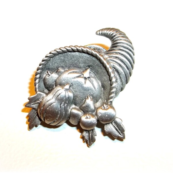 Cornucopia Thanksgiving JJ tack pin tac tie lapel