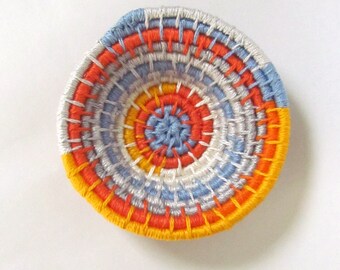MOON BEAM-Original coiled bowl-4x1 inches-basket