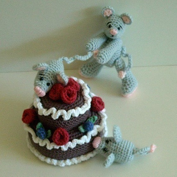 Instant Download PDF Crochet Pattern Naughty Little Mice Etsy
