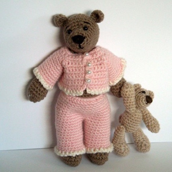 teddy bear in pyjamas