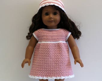 Instant Download - 18" Doll Pattern 3 - Pretty Dress and Hat