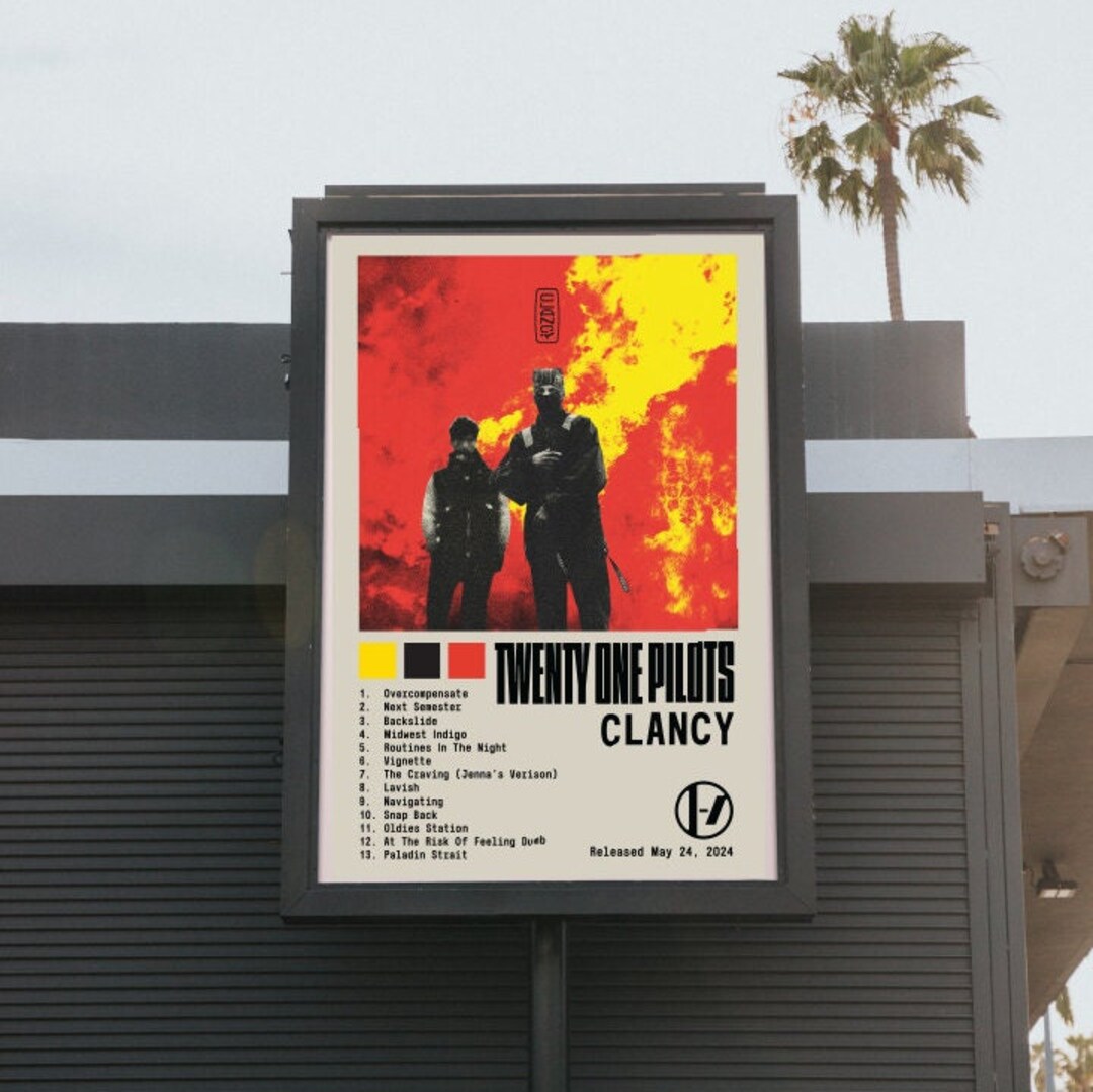 Clancy Album Poster Twenty One Pilots Cover Tracklist Merch Next Semester Navigating