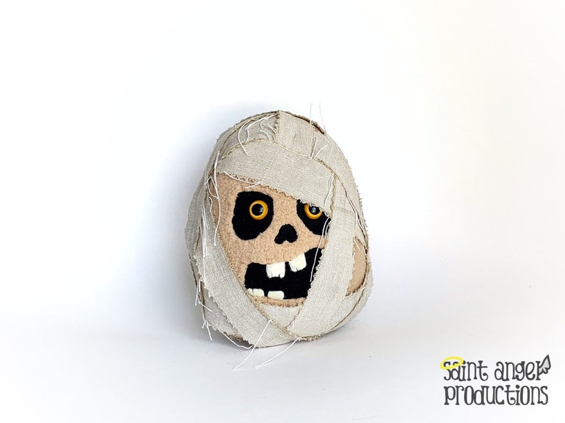 Handmade Mummy Halloween Decor Plushie Plush Mummified Creepy Etsy