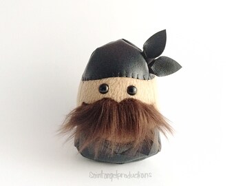 Mustached Motorcycle Plushie, Plush Stuffed Man, READY TO SHIP