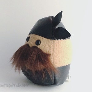 Mustached Motorcycle Plushie, Plush Stuffed Man, READY TO SHIP image 2