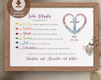 Personalized Confirmation Gift | Digital Confirmation Gift | DIY Money Confirmation Card | PDF Download for Printing