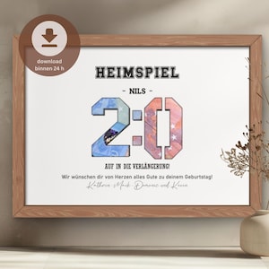 20. Geburtstag Geldgeschenk personalisiert | 20 Geburtstag Mann Geburtstagsgeschenk  | DIY Geld-Geburtstagskarte | PDF Download zum Drucken