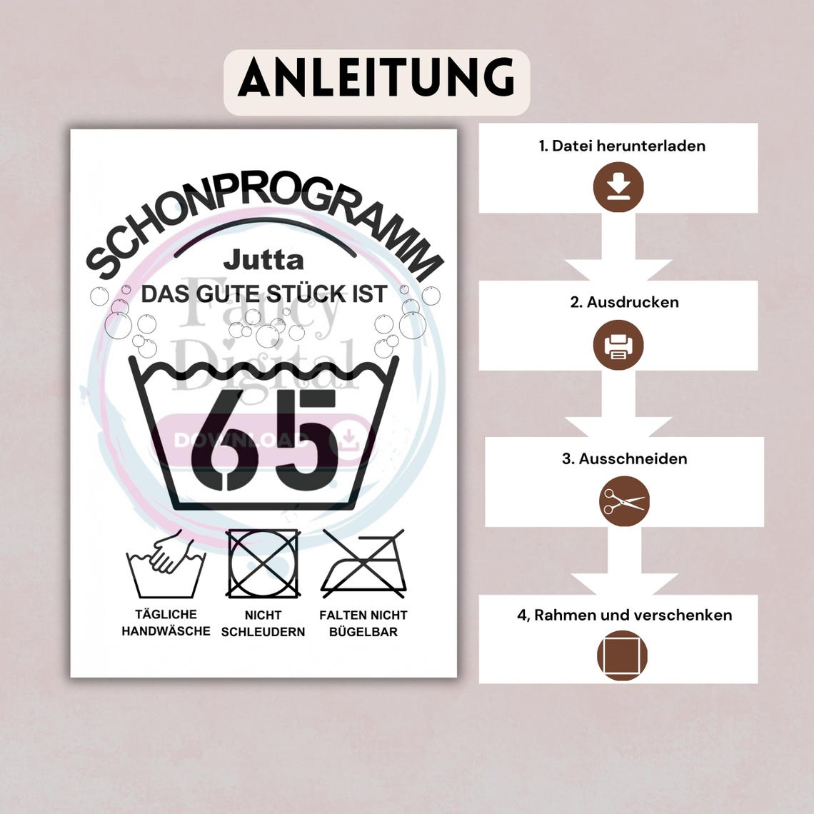 Glückwünsche Zum 65 Geburtstag Frau Lustig 65. Geburtstag Geldgeschenk personalisiert | 65 Geburtstag Frau