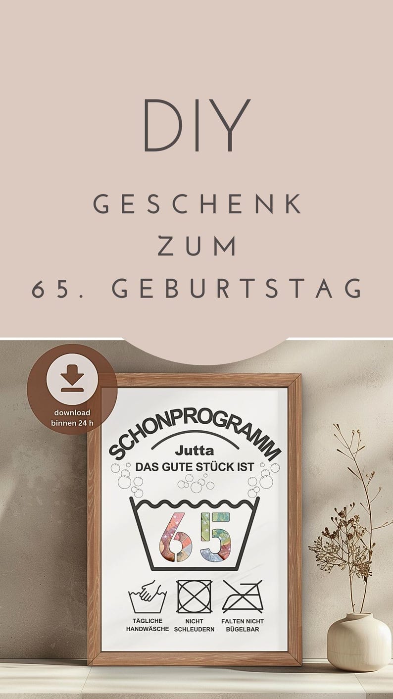 Geldgeschenk 65 Geburtstag Frau