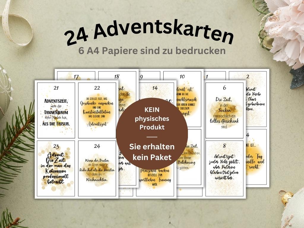  DIY Adventskalender zum Drucken 