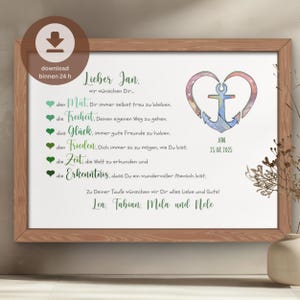Bautismo de regalo de dinero personalizado PDF | Regalo de bautismo para niños y niñas digital | Tarjeta de bautismo con dinero de bricolaje | Descargar PDF para imprimir