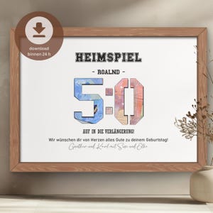 50. Geburtstag Geldgeschenk personalisiert | 50 Geburtstag Mann Geburtstagsgeschenk  | DIY Geld-Geburtstagskarte | PDF Download zum Drucken