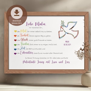 Regalo de confirmación personalizado PDF | Confirmación de regalo en efectivo digital | Tarjeta de confirmación de dinero DIY | Descargar PDF para imprimir