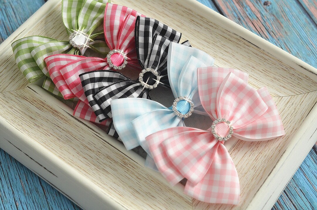 NEW! Set of 4pcs Handmade Ribbon Bows/4