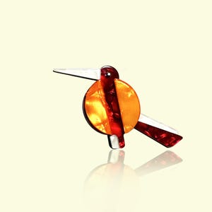 Geometric Bird Brooch/Handmade/Acrylic Brooch/Laser Cut Acrylic/Grace Gift/Art/Design/mini Brooch/Special/fashion Decor