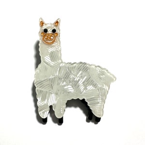 Alpaca Brooch/Handmade/Acrylic Brooch/Laser Cut Acrylic/Grace Gift/Art/Design/mini Brooch/Special/fashion Decor