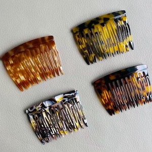 French Acetate Hair Comb: Vintage Minimalist Updo Fork