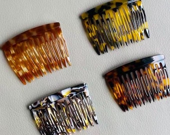 French Acetate Hair Comb: Vintage Minimalist Updo Fork