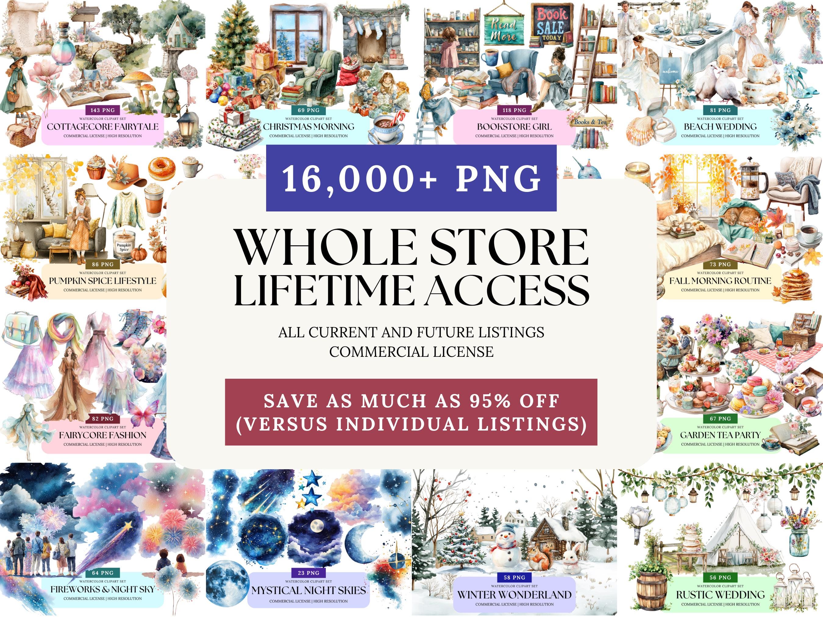 15K+ Whole Shop Clipart Bundle Lifetime Access Clipart Commercial ...