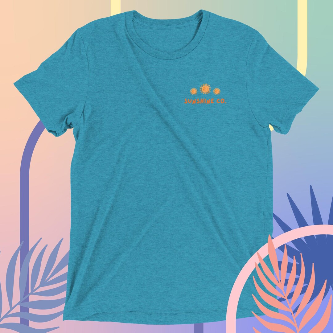 Tシャツ・カットソー UNDERBASE SUNSHINE COLLAR SHORT SLEEVE MU4857 Sunshine Co. Short Sleeve T-shirt Tri-blend - Etsy