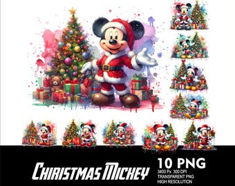 ミッキー、ミニー、ドナルド、ホーホーホー、メリークリスマス、昇華