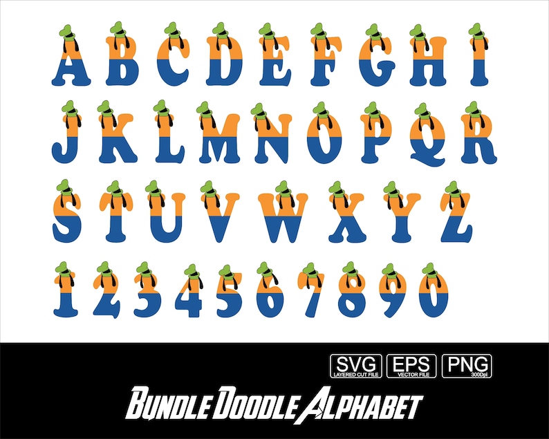 Donald Doodle Alphabet Duck Letters Alphabet Donald Pluto Daisy Goofy ...