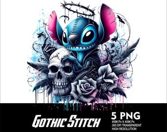 5 png-gotische png-stijl met donkere steken ontwerp splash en aquarel transparant png-bestand sublimatie 300 dpi gotisch ontwerp met hoge resolutie