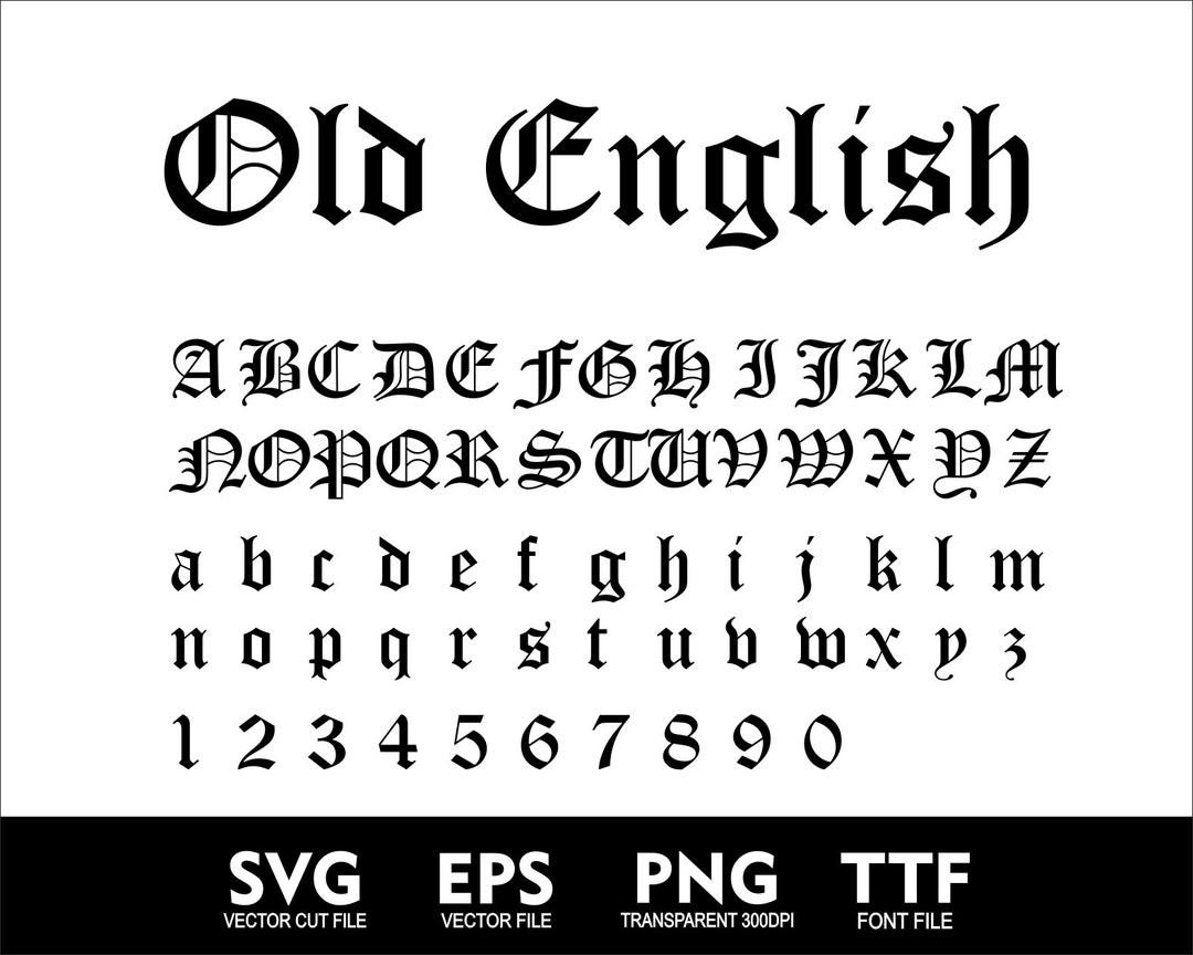 Old English R Vector Image Old English Font SVG Old English Alphabet Svg Cut Old English Letters ...