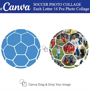 Canva Fussball Fotocollage 16Stk innen Fotocollage Canva Sport Collage Foto Fussball Fussball Collage Fussball Canva Template