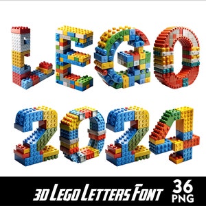 Brick Alphabet Puzzle Font PNG Letters Brick Font Brick Letters and Numbers for Sublimation PNG Toys Leg Font Png Letters