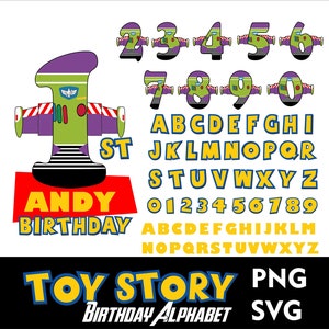 Toy Story Verjaardagsnummers Buzz Nummers Toy Story Lettertype Png Alfabet Toy Story Letter Lettertype Doodle Letter Verjaardagsnummers