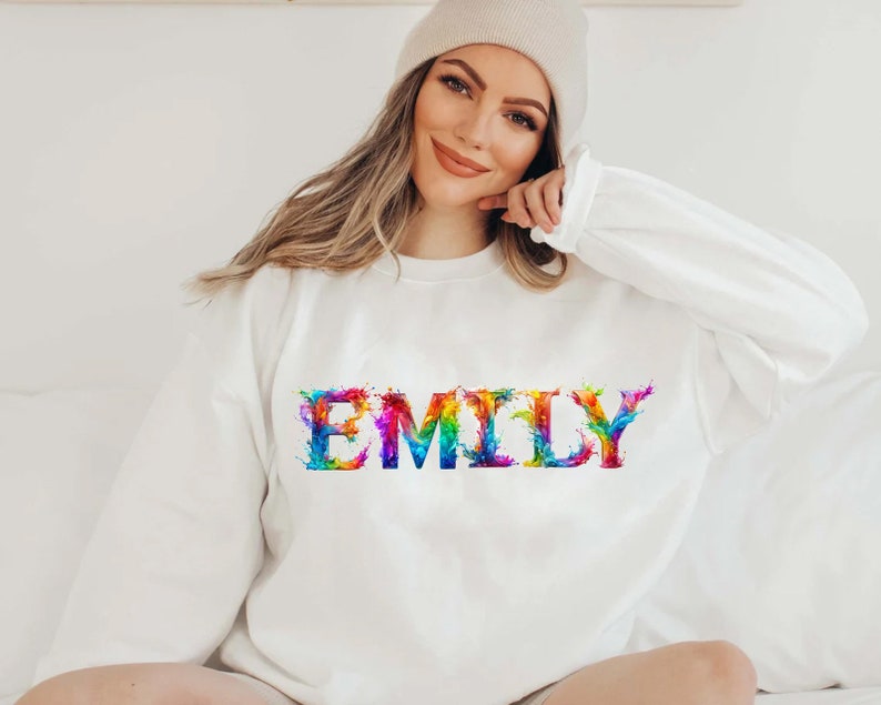 Rainbow Splash Alphabet 3d Font PNG Letters Rainbow Letters and Numbers for Sublimation PNG Rainbow Doodle Font Png Letters image 4