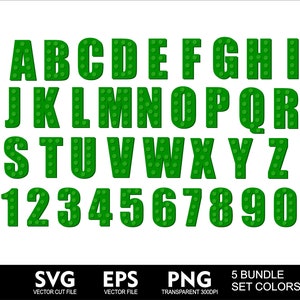 Bundle Bricks Font LEG Puzzle Font 5 Full Colors Set Brick Font Brick Svg Letters for Cricut SVG Toys Leg Font Svg Png Eps Birthday Font image 3