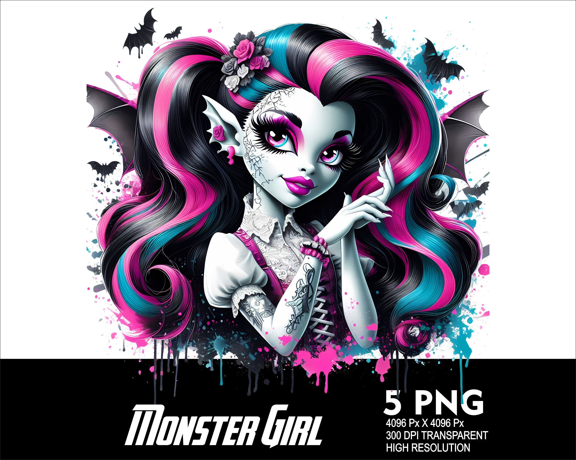 Monster High モンスターハイ ウォールステッカー モンスターハイ ステッカー 50枚セット PVC 防水 Monster Highの