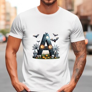 Halloween Spooky Alphabet Font PNG Spooky Letters and Numbers for Sublimation PNG Witch Halloween Doodle Font Png Letters image 6