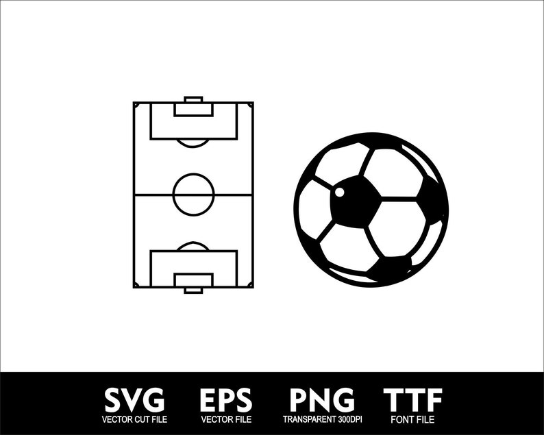 Soccer Letters and Numbers Svg Png Ttf Soccer Font for Cricut SVG Cut ...