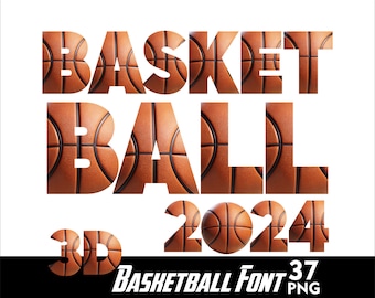Basketball Texture Letters Sports Alphabet and Numbers Set PNG Sports Basketball Letters Scrapbooking Letters Basketball Png Font