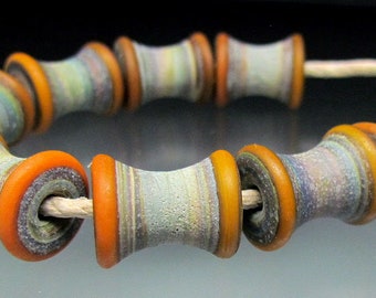 8 Earthy Rustic Tie Dye Spools