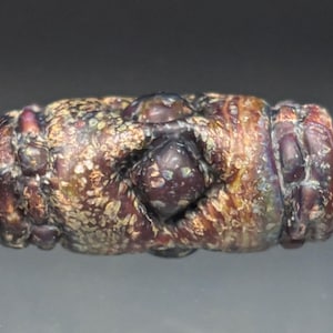 3pc Handmade Glass Beads - Rustic Tribal Big Hole