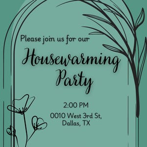Housewarming Party Invitation Template