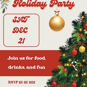 Holiday Party Invitation Template