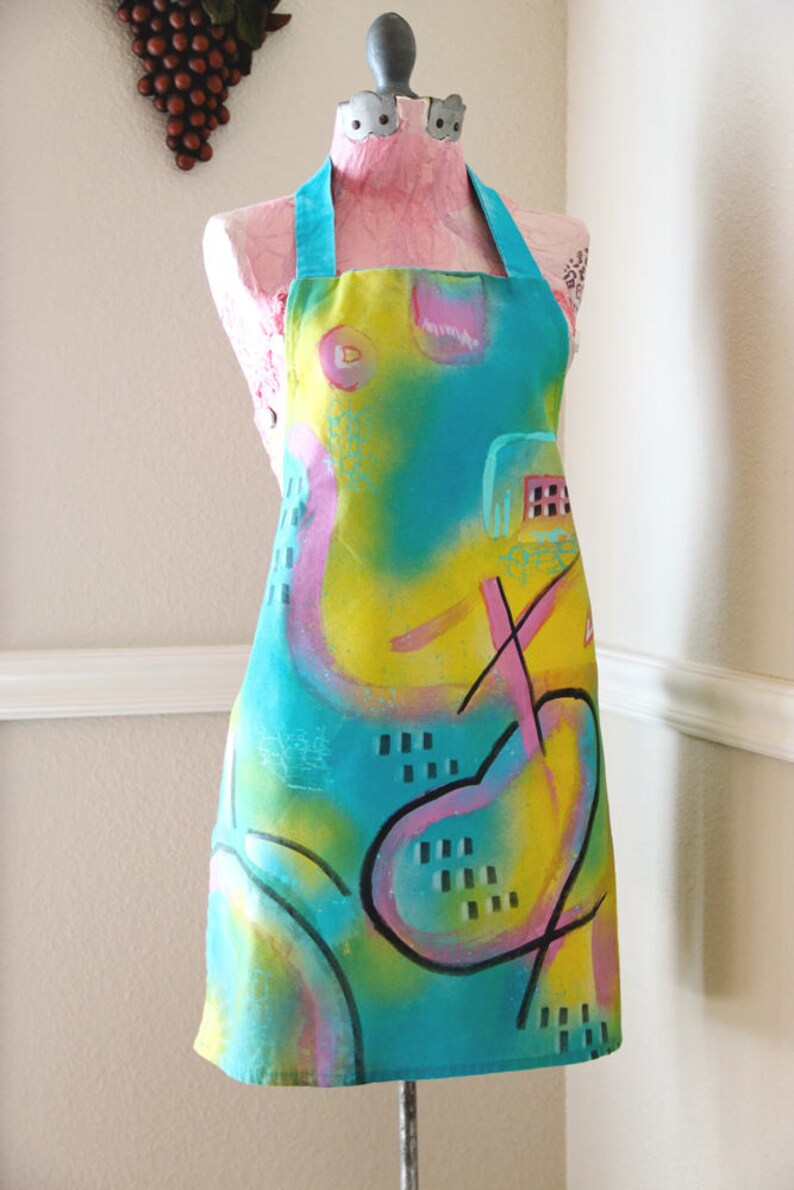 Graffiti Style Apron Spray Paint Artist Apron Abstract Etsy