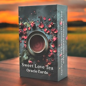50% OFF TODAY - Sweet Love Tea Tarot Deck Oracle Cards | Tarot Deck for Beginners | Full Oracle Tarot Deck With out Guidebook