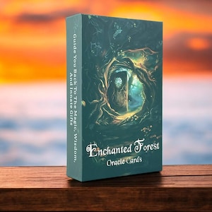 VANDAAG 50% KORTING - Enchanted Forest Tarot Deck Orakelkaarten | Tarotkaarten voor beginners | Volledig Oracle-tarotdeck zonder gids
