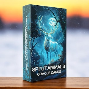 VANDAAG 50% KORTING - Spirit Animals Tarot Deck Orakelkaarten | Tarotkaarten voor beginners | Volledig Oracle-tarotdeck zonder gids