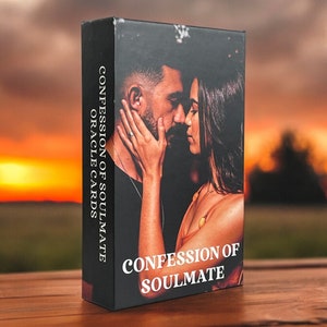 VANDAAG 50% KORTING - Bekentenis van Soulmate Oracle Deck Tarotkaarten | Tarotdek voor beginners | Volledig Oracle Tarot Deck zonder gids