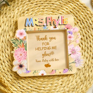 Personalized Teacher Sticky Note Holder: Teacher Appreciation Gift